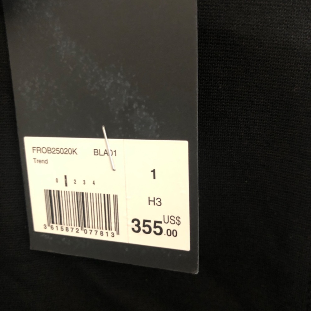 NWT The Kooples Black Mini Bodycon Dress with Lace Sleeves and Collar - Picture 3 of 4